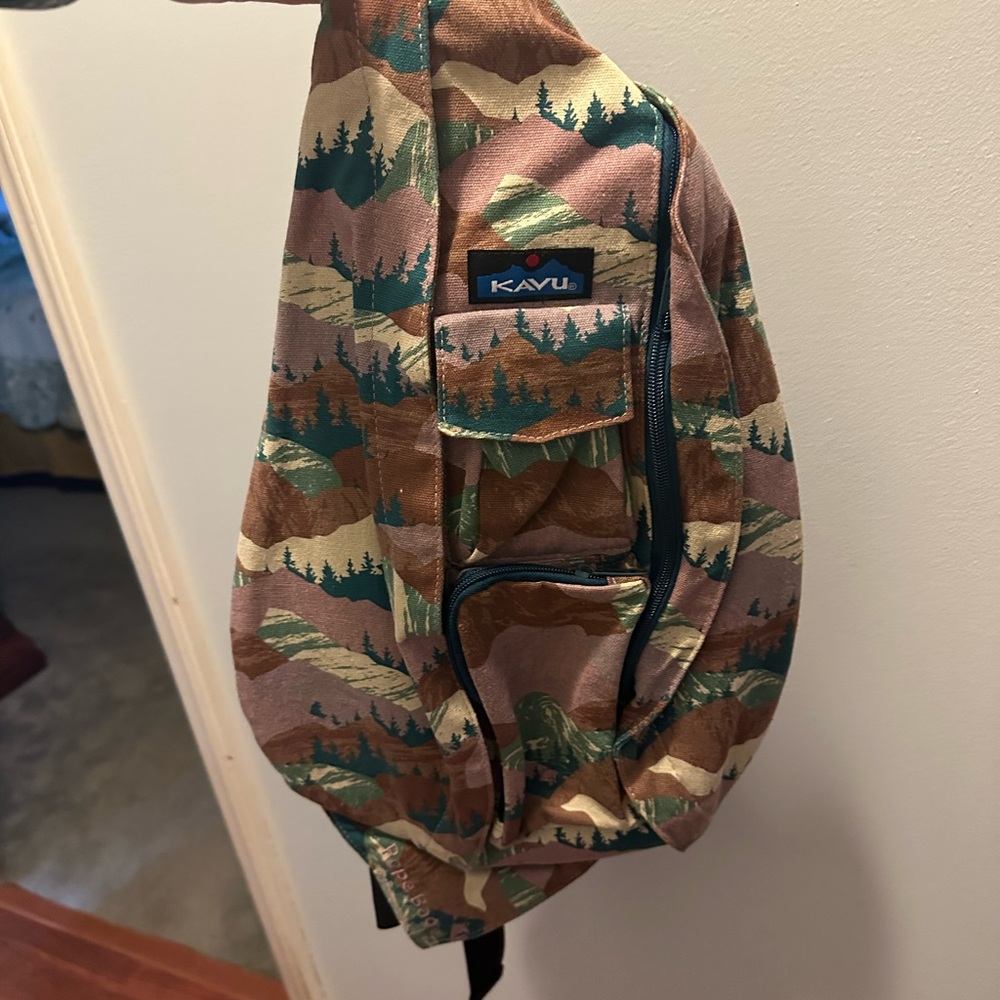 Kavu Woodland Pattern Sling Bag